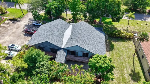 a house view with a garden space