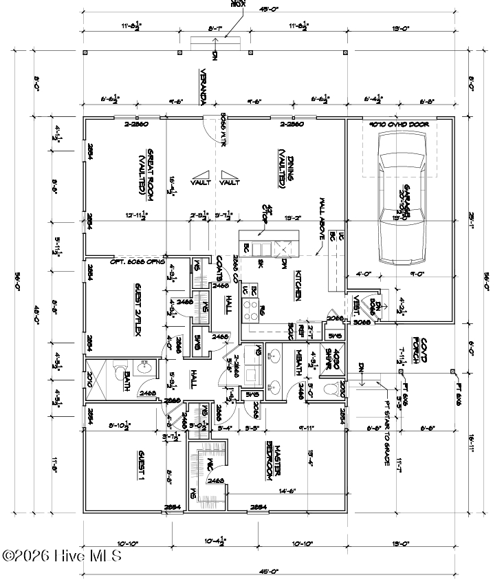 133 Spring Road Wilmington, NC 28401 - Photo 19 of 37 floor plan shown in reverse. Garage is on left side of home.