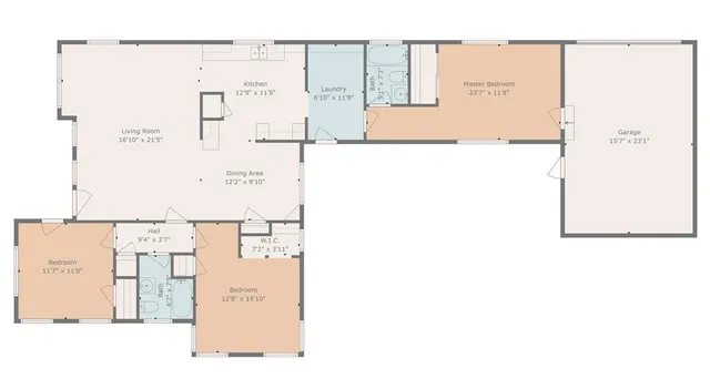 a picture of a floor plan