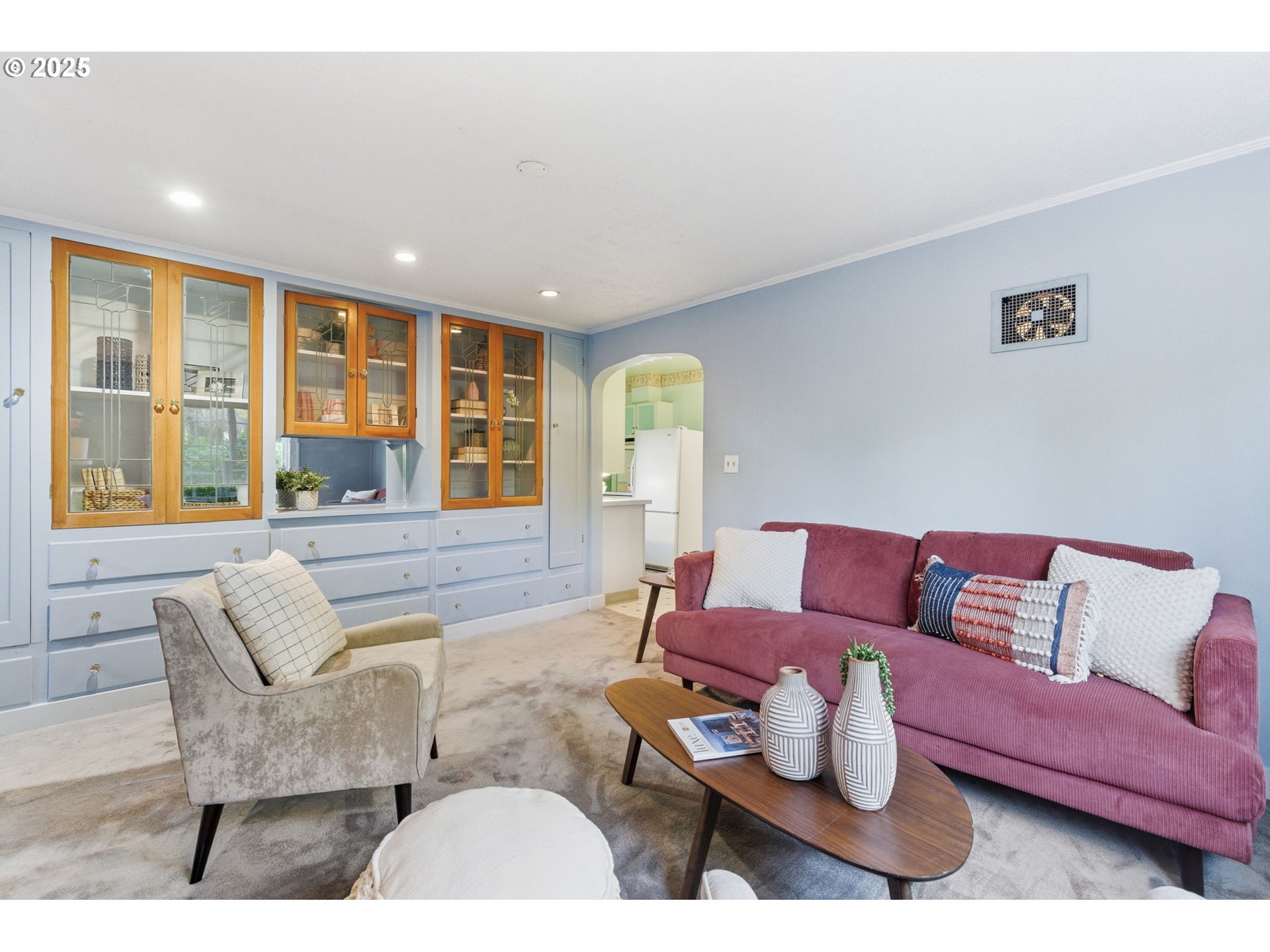 8015 Southwest 45th Avenue Portland, OR 97219 - Photo 15 of 38 a living room with furniture and a large window