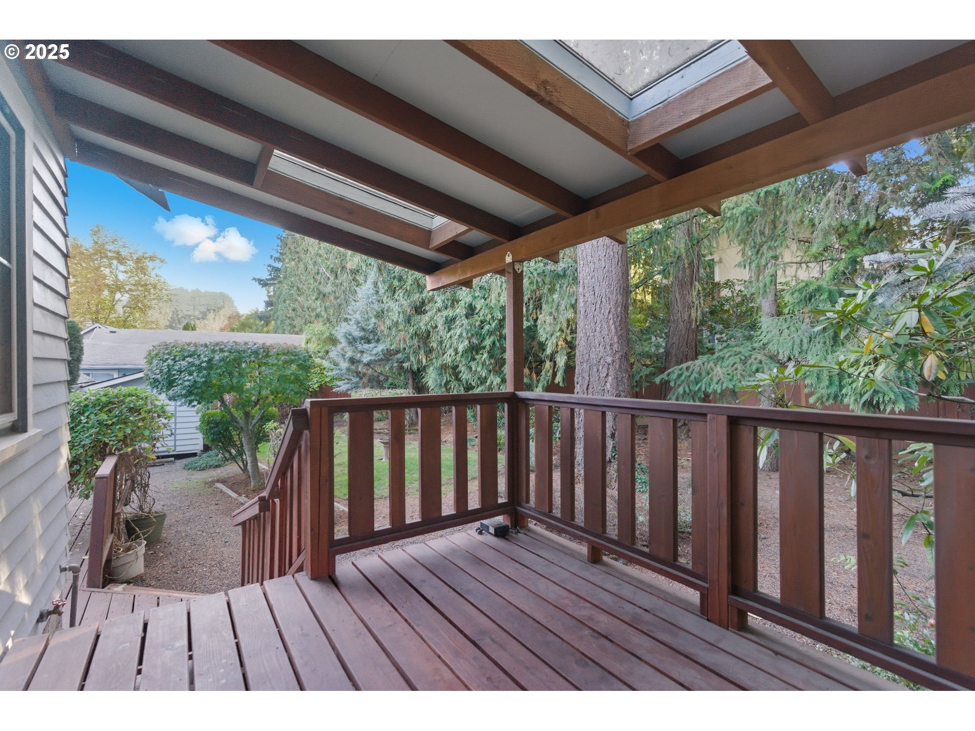 8015 Southwest 45th Avenue Portland, OR 97219 - Photo 33 of 38 a view of balcony with wooden floor