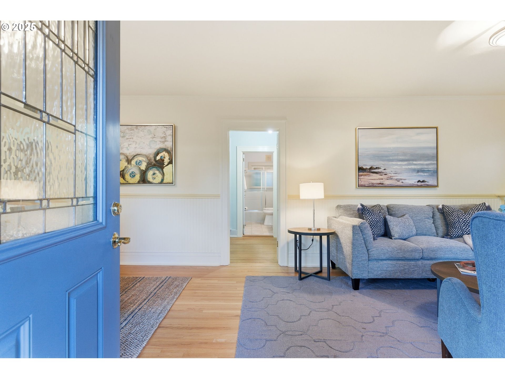 8015 Southwest 45th Avenue Portland, OR 97219 - Photo 5 of 38 a living room with furniture and a large window