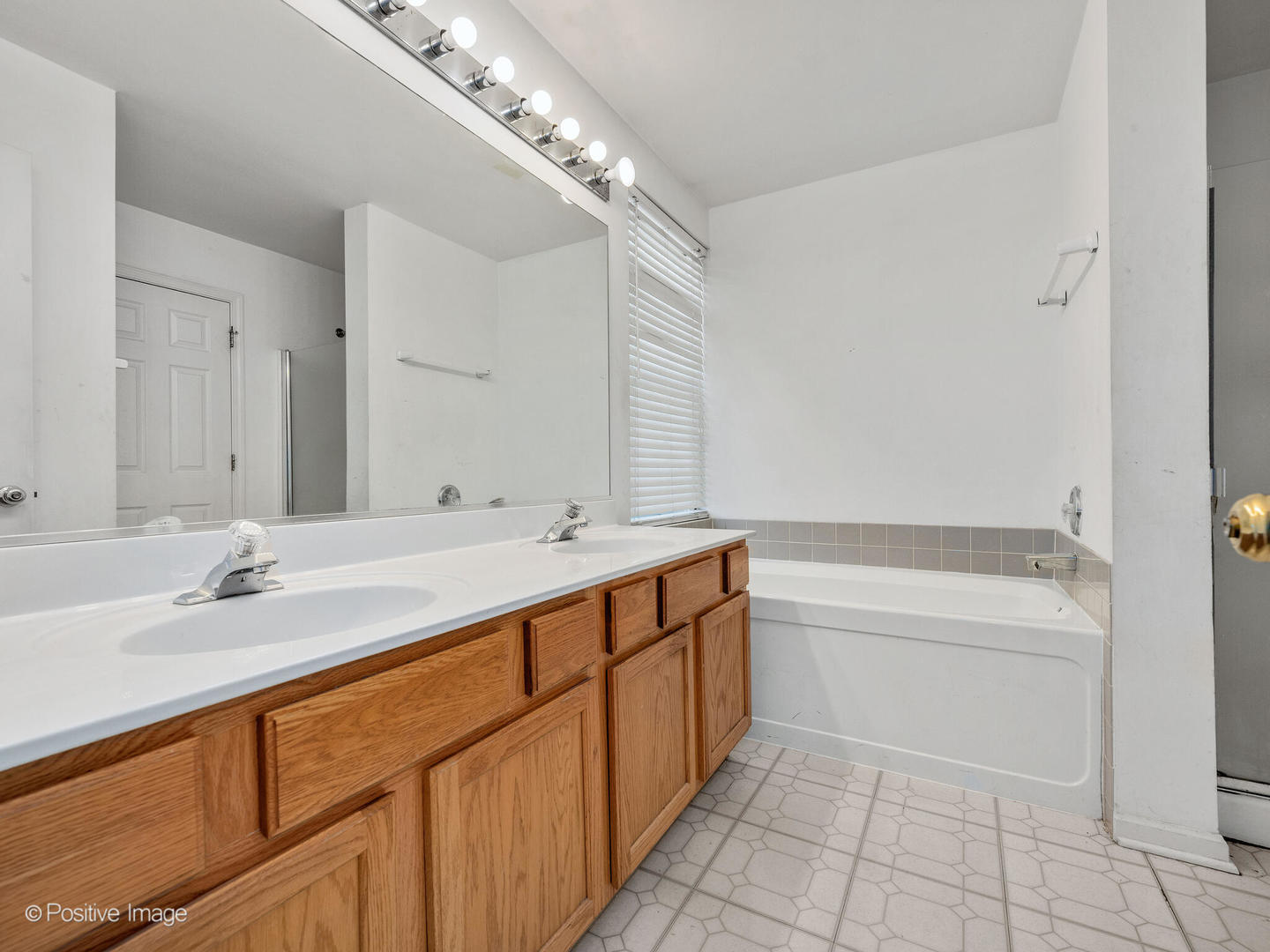 948 Symphony Drive Aurora, IL 60504 - Photo 16 of 22 a bathroom with a tub sink and mirror