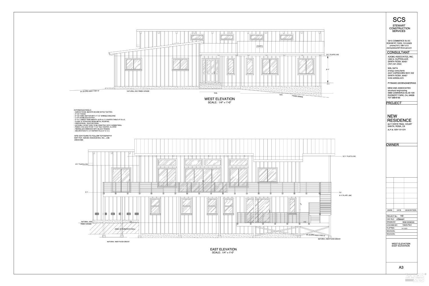 3577 Deer Trail Road Santa Rosa, CA 95404 - Photo 25 of 25 Plans for a modern 3233sf home