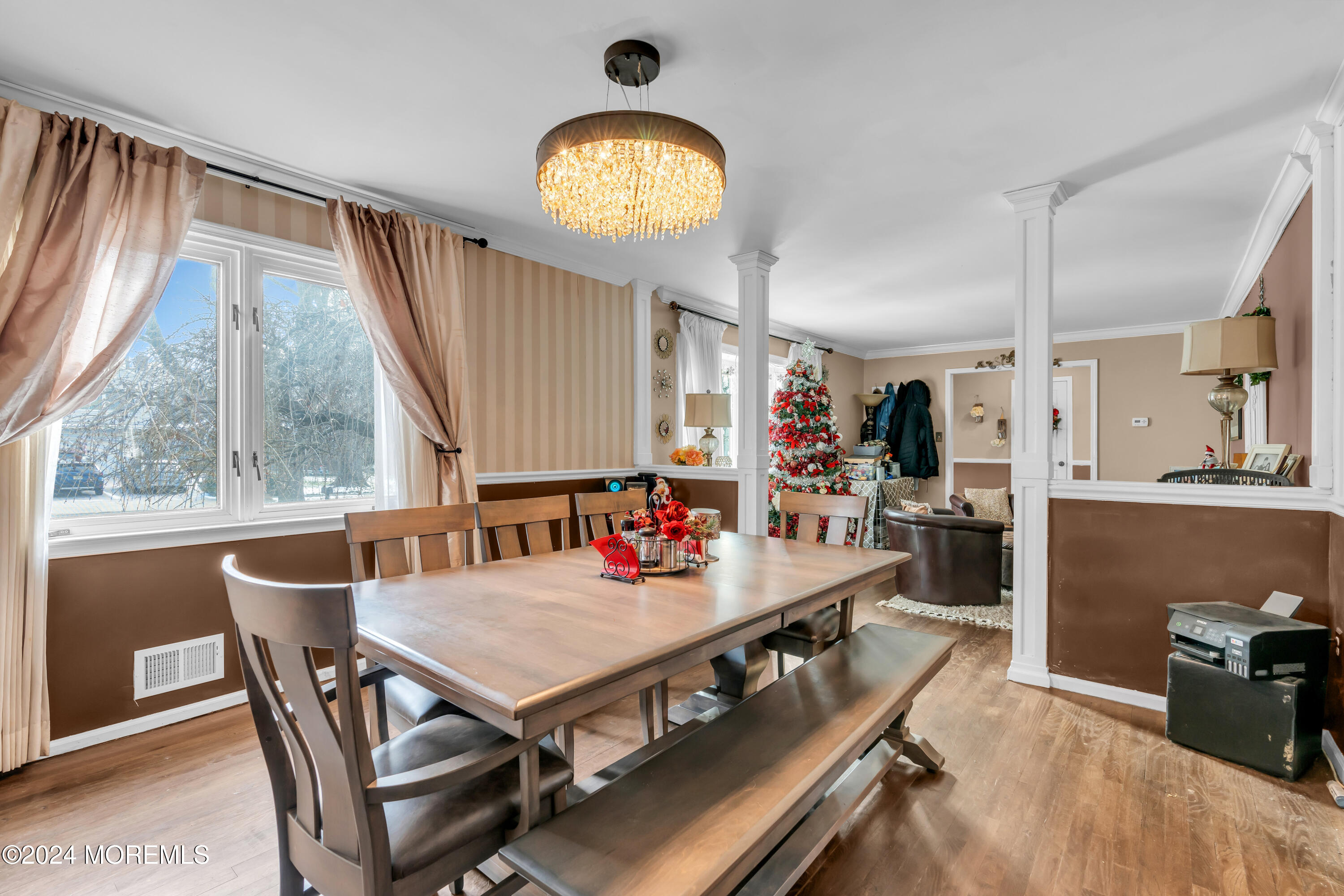 50 Hawthorne Road Middletown, NJ 07701 - Photo 15 of 33 a view of a dining room with furniture window and outside view