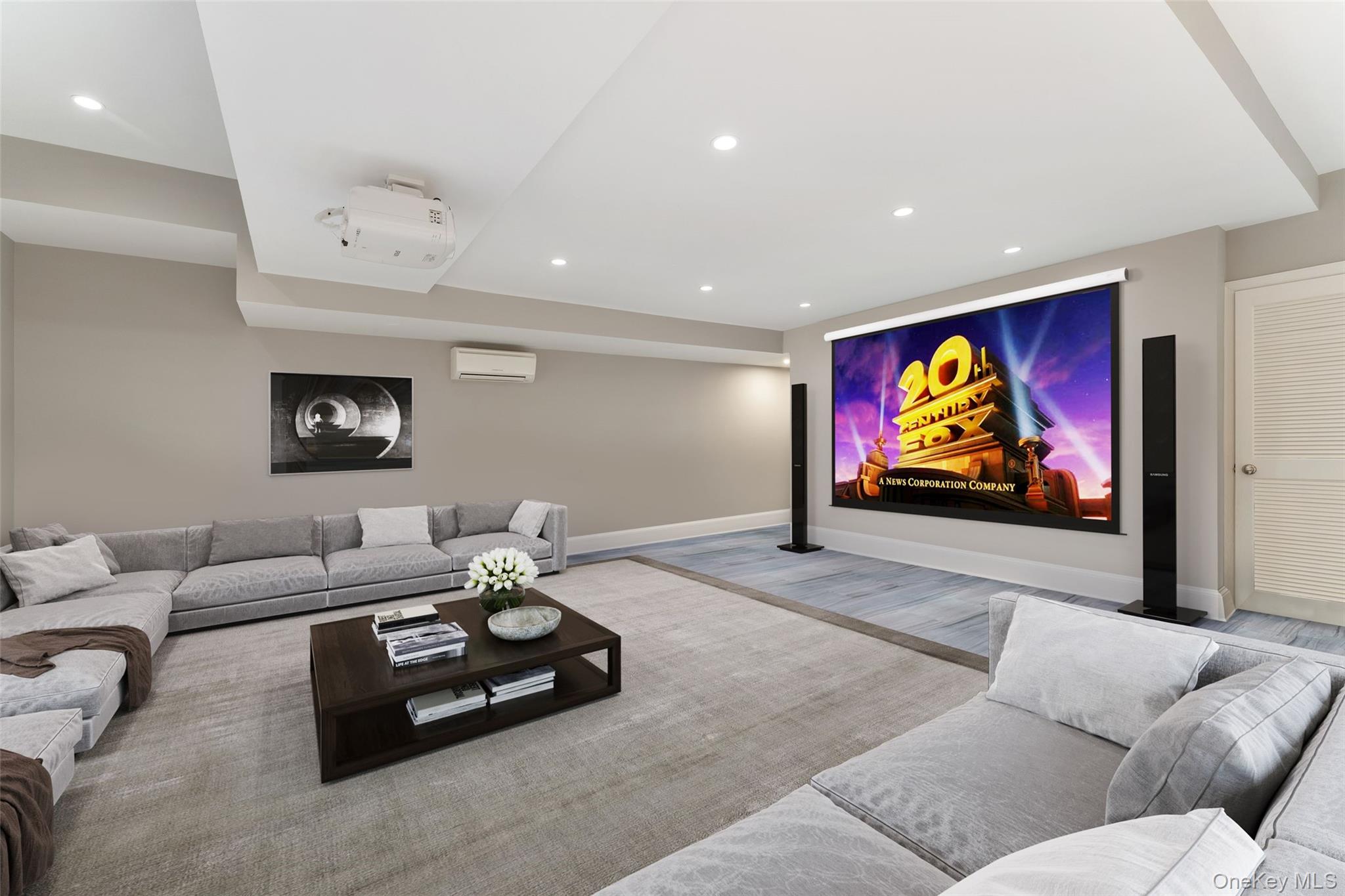 280 Clayton Road Scarsdale, NY 10583 - Photo 32 of 48 Lower level media room and recreation area with wet bar