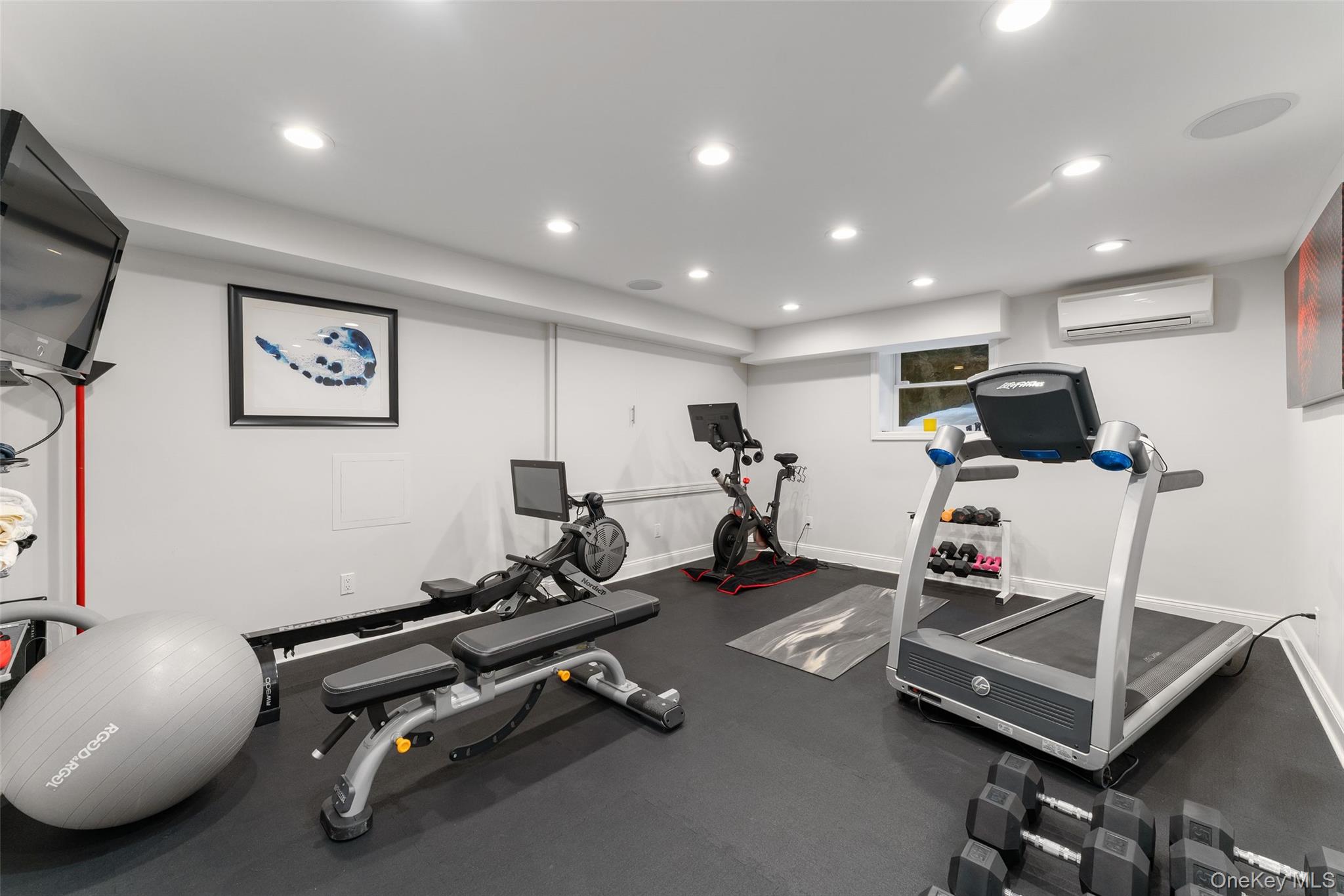 280 Clayton Road Scarsdale, NY 10583 - Photo 34 of 48 Second lower level gym area includes an office area and additional laundry