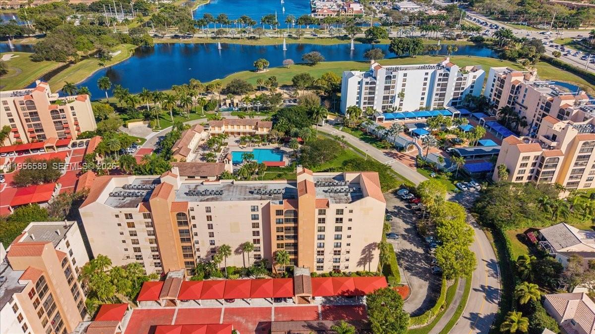 7201 Promenade Drive, Unit 101 Boca Raton, FL 33433 - Photo 52 of 54 an aerial view of city and lake view