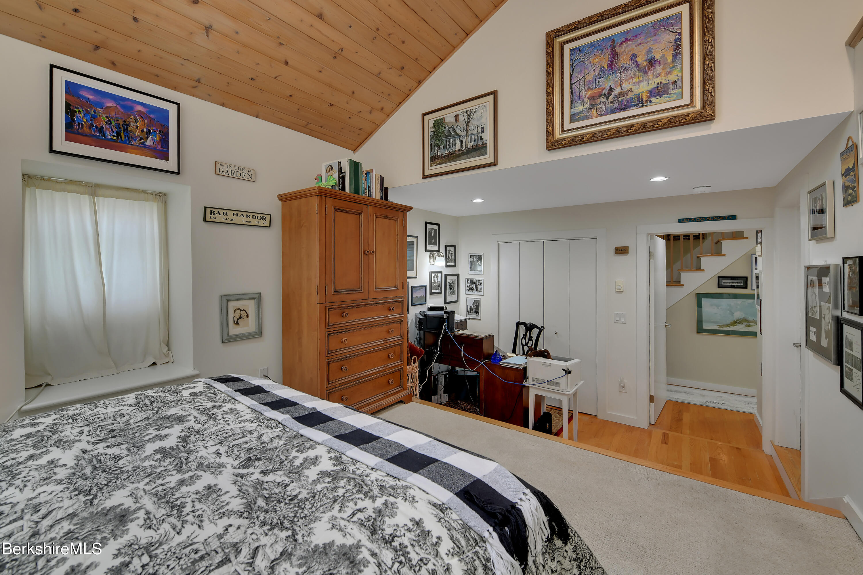 2 Wallace Road, Unit 2E Stockbridge, MA 01262 - Photo 18 of 33 a bedroom with bed and furniture