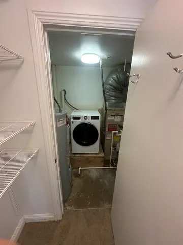 a close view of utility room