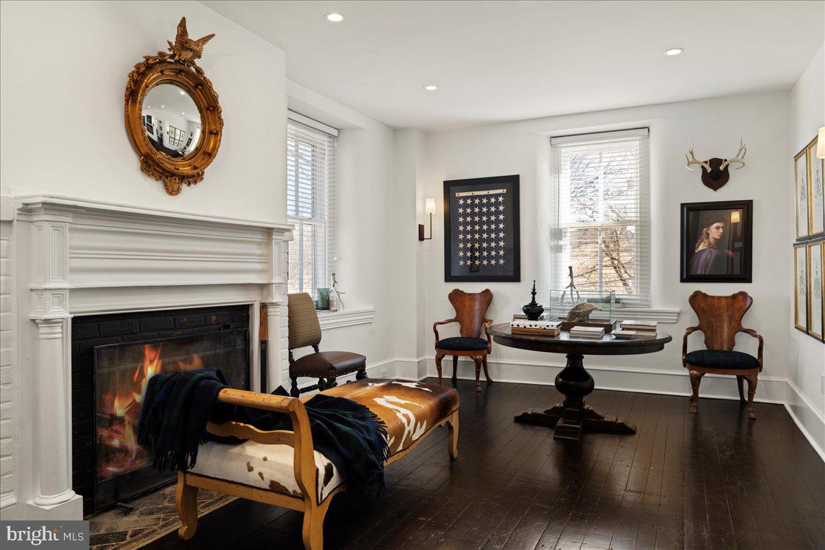 864 Grubbs Mill Road Newtown Square, PA 19073 - Photo 37 of 50 a living room with furniture and a fireplace