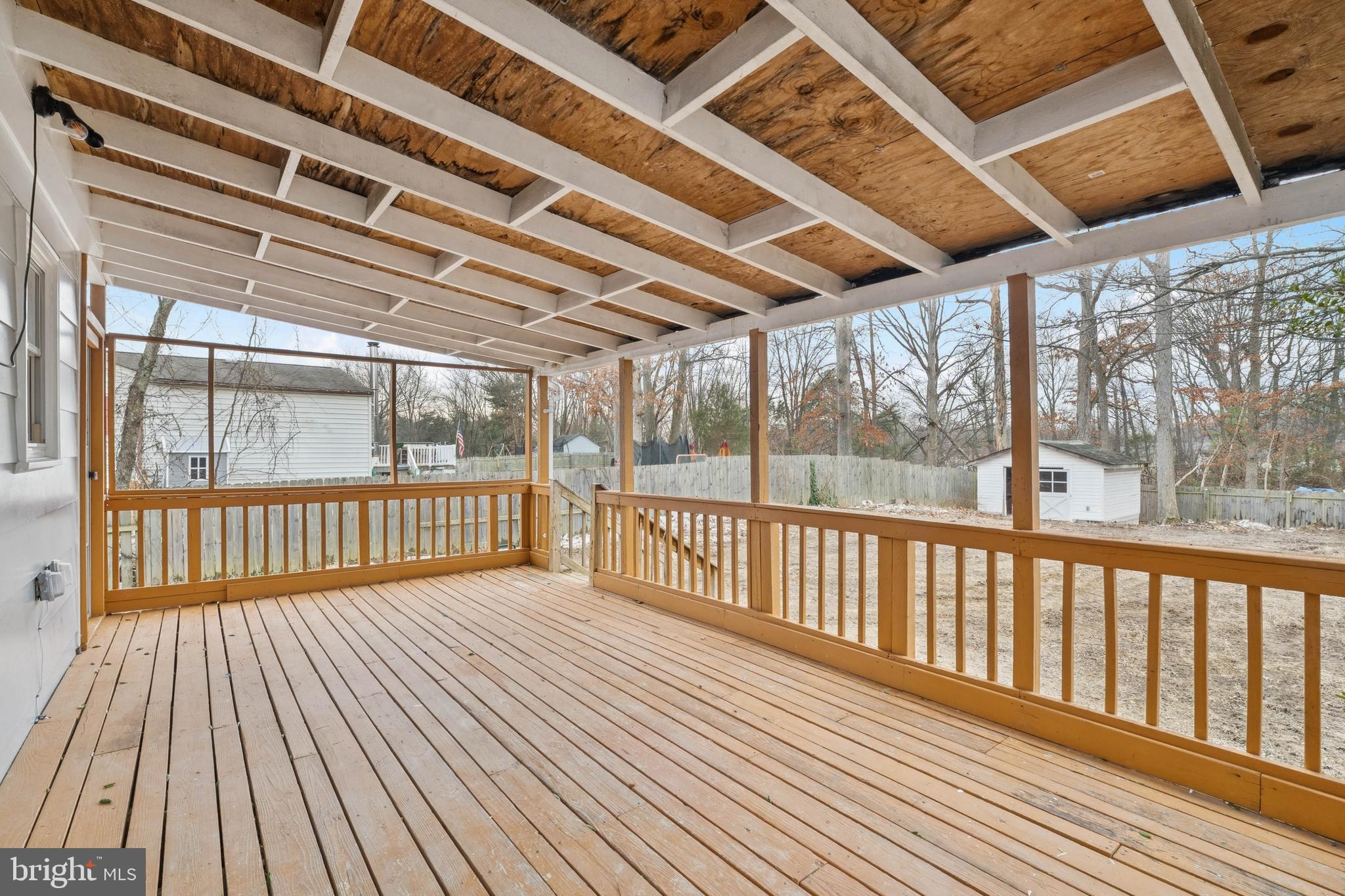 14508 Fullerton Road Woodbridge, VA 22193 - Photo 23 of 28 a view of a balcony with wooden floor