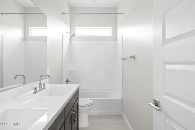 an empty room with closet