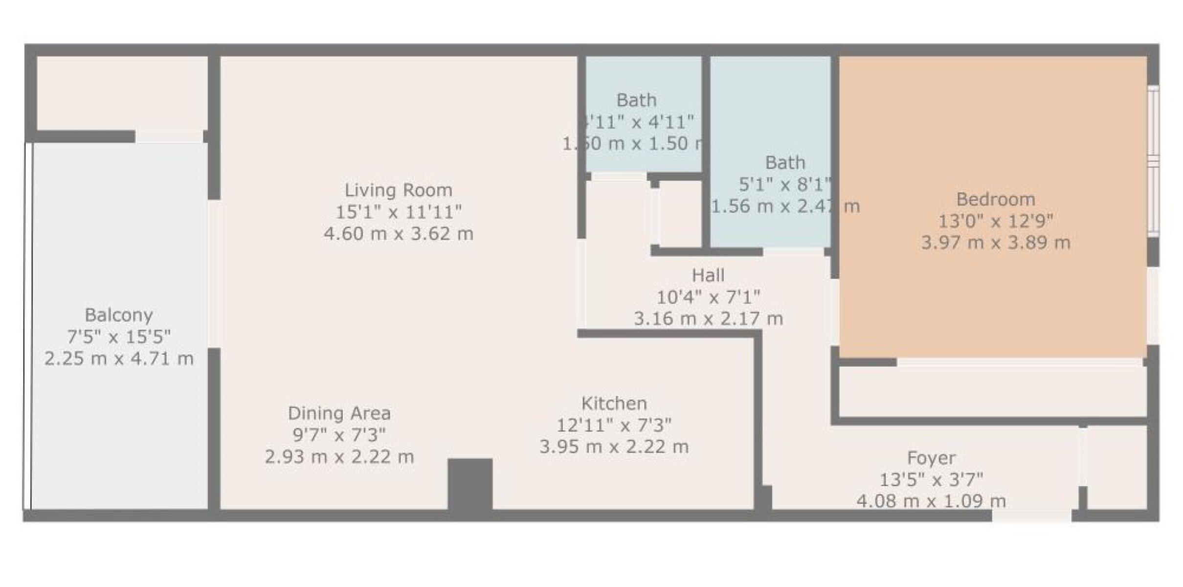 320 South Surf Road, Unit 402 Hollywood, FL 33019 - Photo 30 of 30 402 floorplan