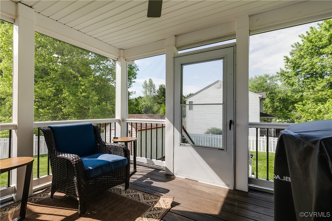 3003 Chartwood Drive Sandston, VA 23150 - Photo 28 of 29 a view of a chair in the balcony