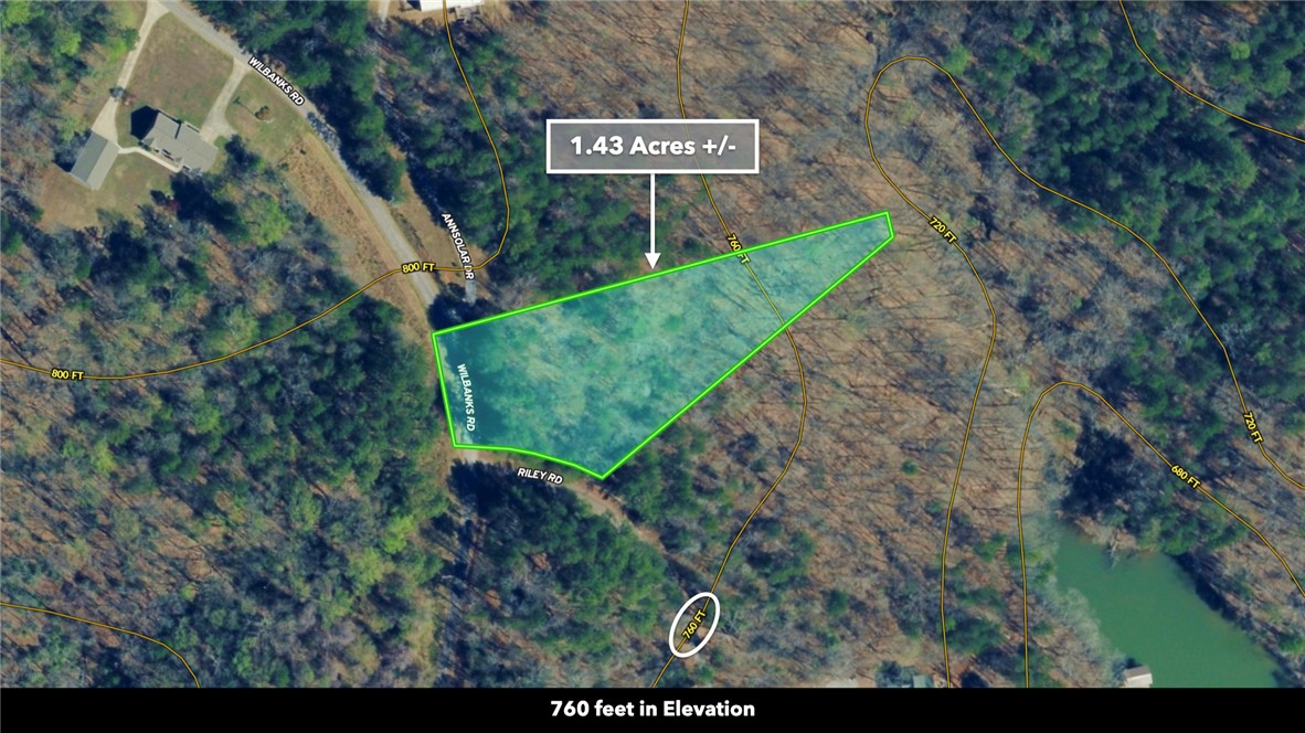 26 Wilbanks Road Seneca, SC 29678 - Photo 10 of 47 This aerial map showcases a substantial lot with surrounding natural beauty.