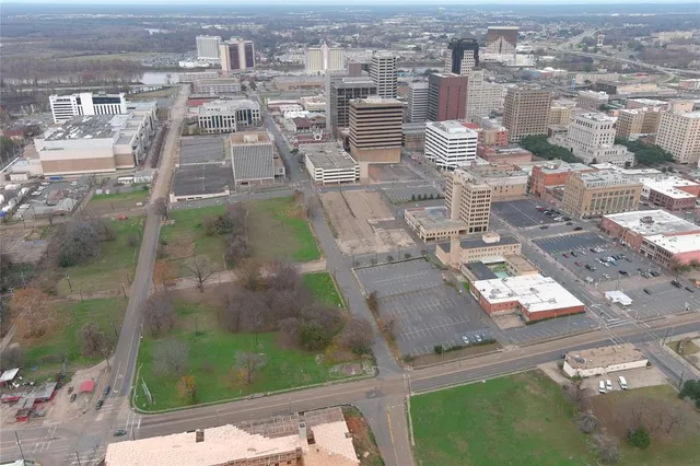 an aerial view of a city