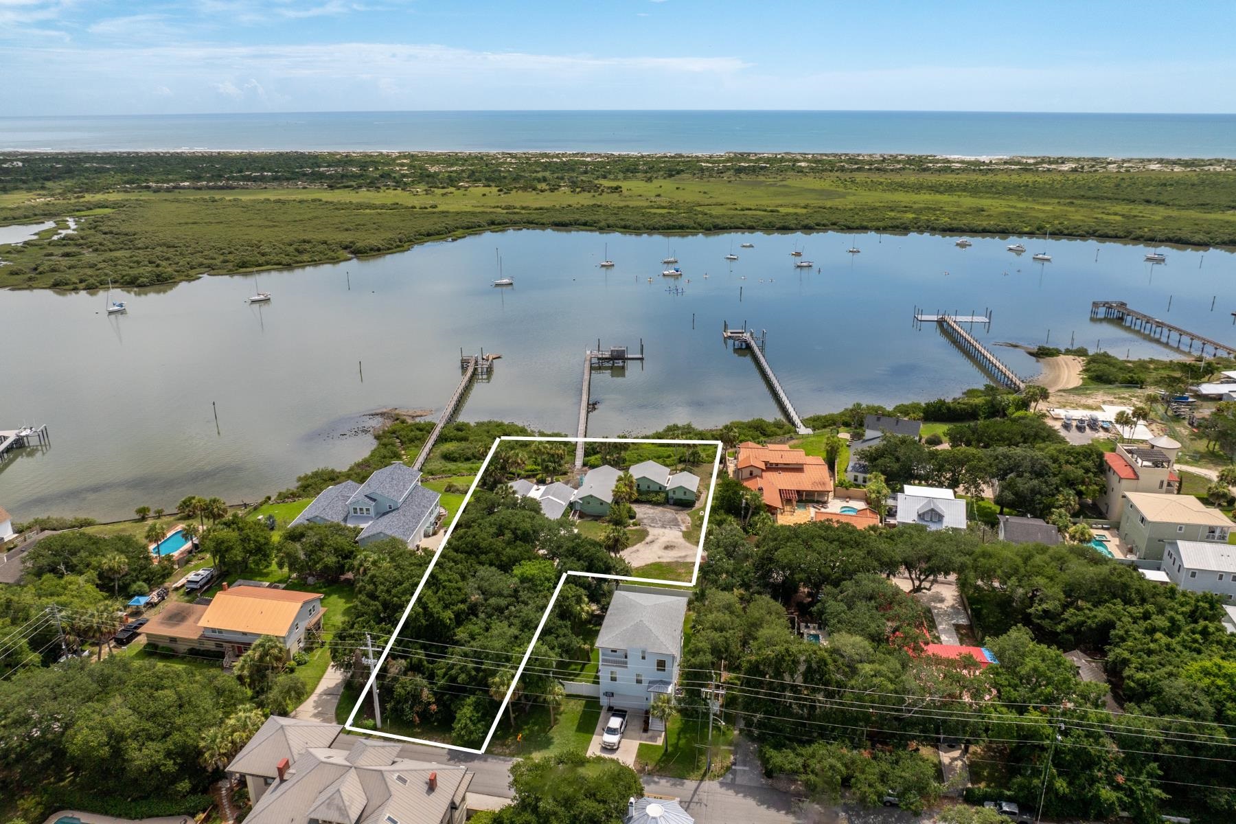 65 Busam Street St. Augustine, FL 32080 - Photo 3 of 59 a view of a city and an ocean view