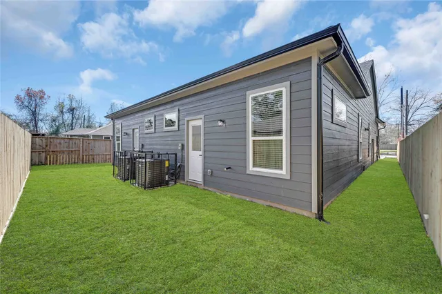 a house view with a garden space