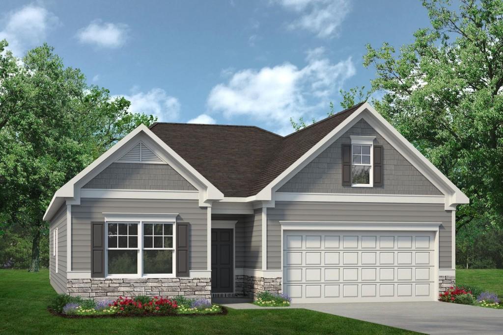 118 Graham Circle Rock Spring, GA 30739 - Photo 1 of 1 a front view of a house with a yard and garage