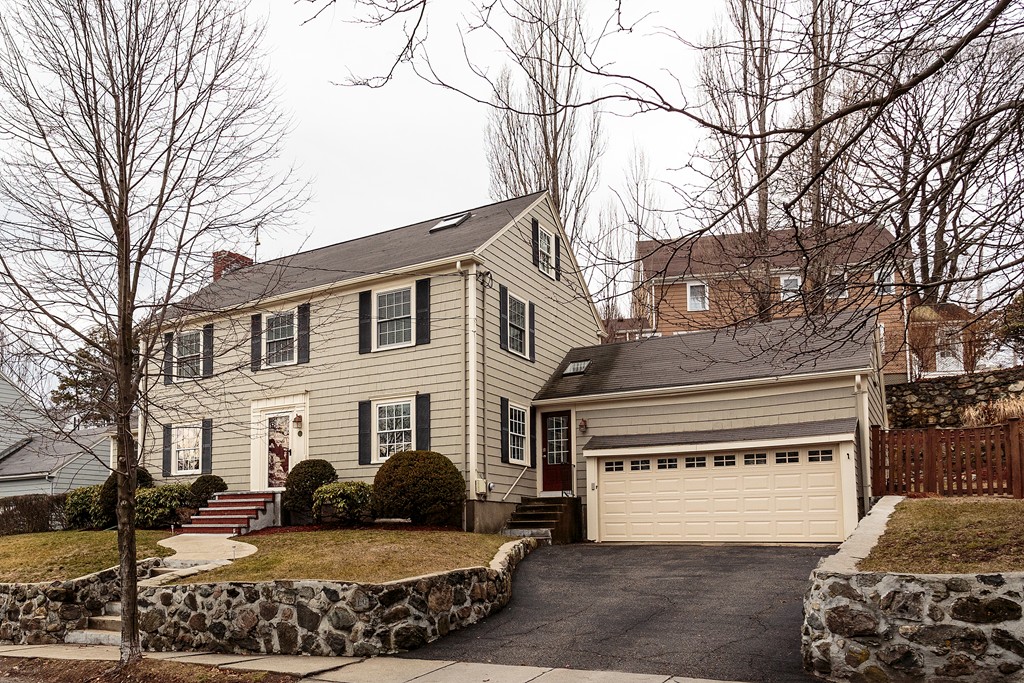 166 Lewis Road Belmont, MA 02478 - Photo 29 of 30 a front view of a house with garden