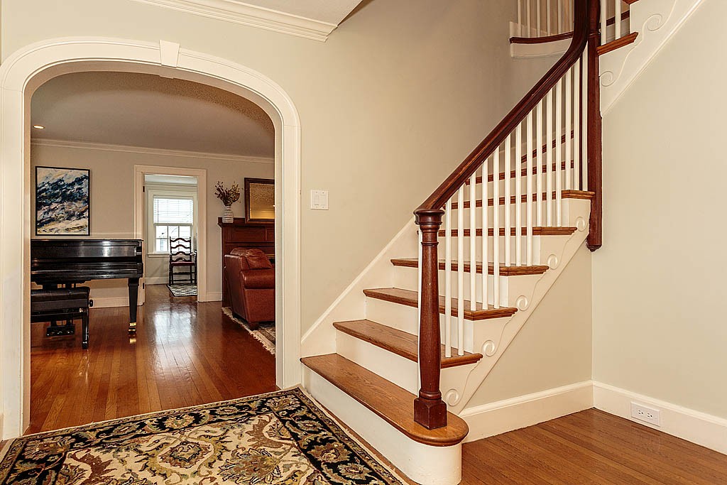 166 Lewis Road Belmont, MA 02478 - Photo 3 of 30 a view of entryway and hall with wooden floor