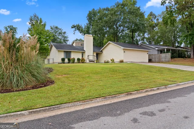 a front view of a house