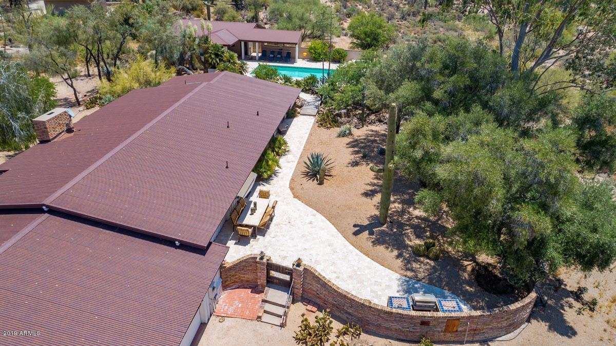 7321 East Long Rifle Road Carefree, AZ 85377 - Photo 4 of 48 Aerial-Backyard View