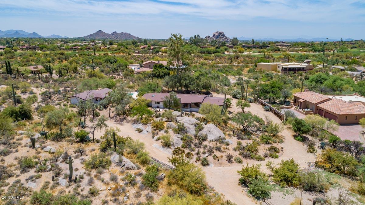 7321 East Long Rifle Road Carefree, AZ 85377 - Photo 6 of 48 Aerial-Front View