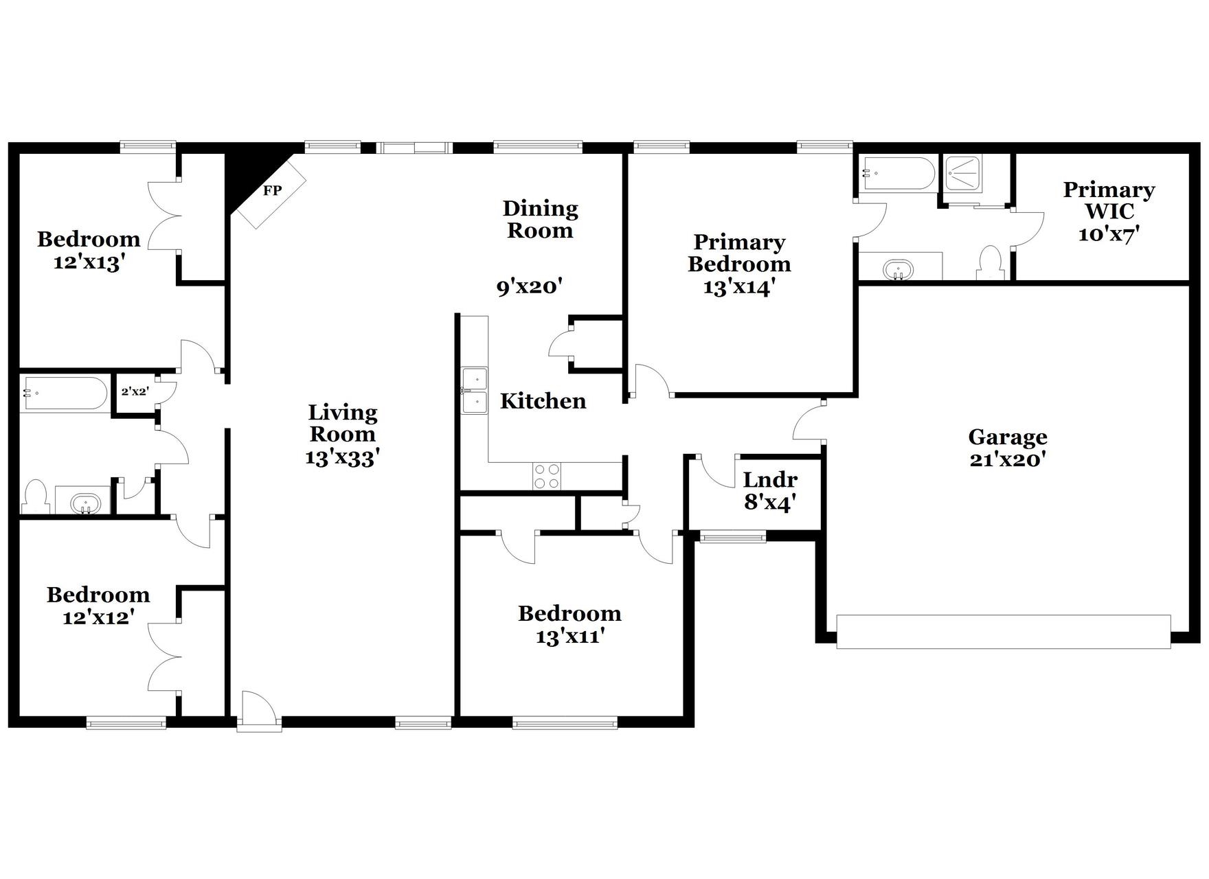 2415 North Forest Hill Irene Road Cordova, TN 38016 - Photo 16 of 16 View of home floor plan
