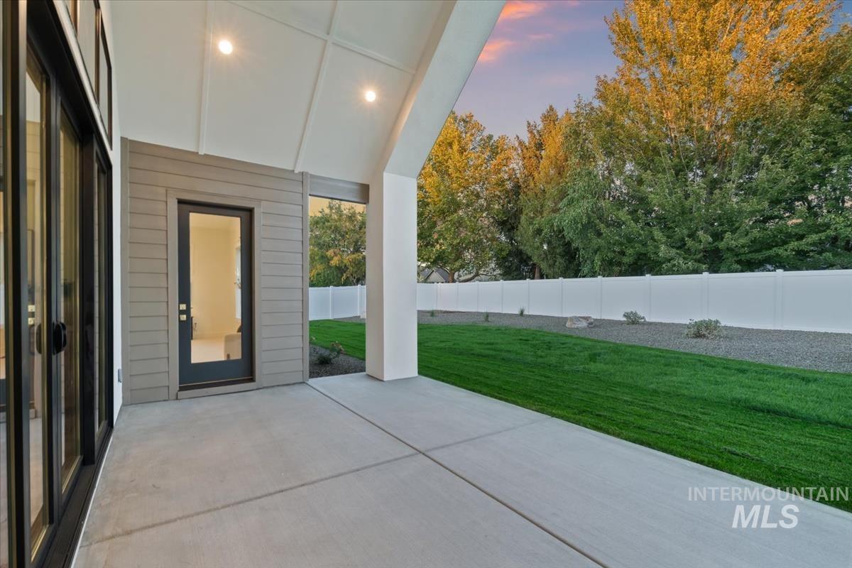196 North Timber Wolf Place Eagle, ID 83616 - Photo 43 of 50 Fenced backyard featuring a patio