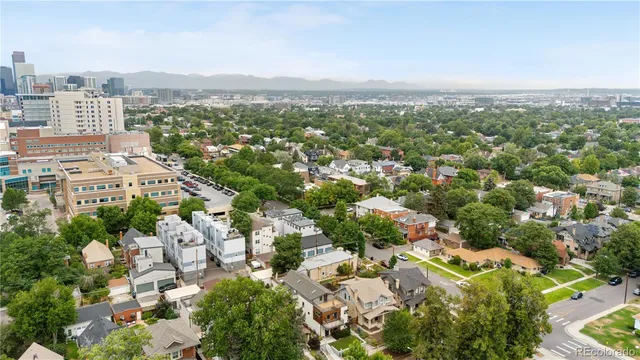 an aerial view of multiple house