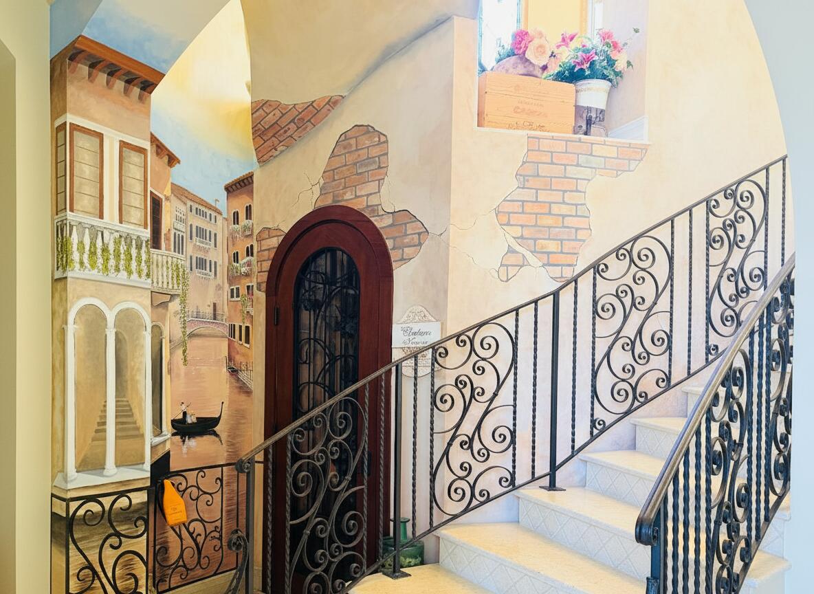 17730 Scarsdale Way Boca Raton, FL 33496 - Photo 21 of 42 Staircase & Wine Cellar