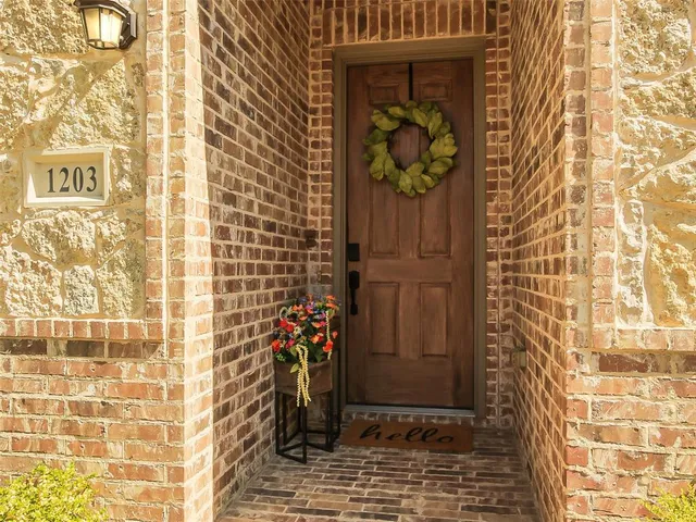 a view of a entryway door of the house