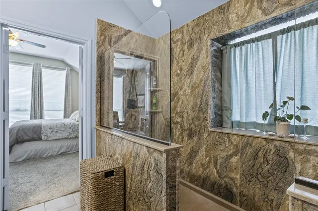 a view of a balcony and front door