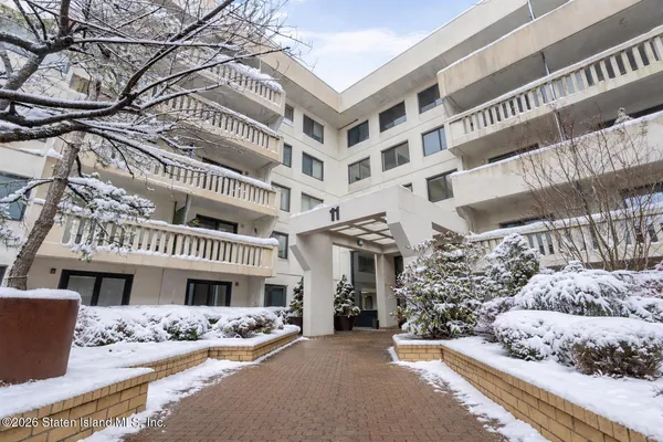 a front view of a building