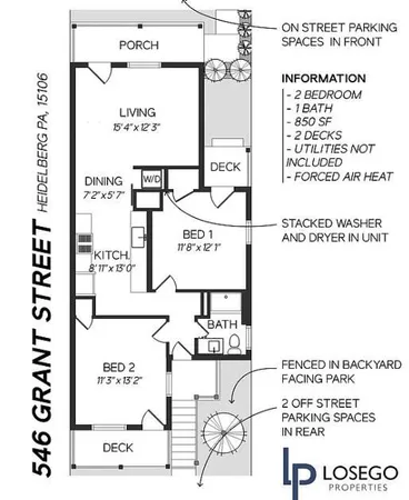 $1,200 | 546 Grant Avenue, Carnegie, PA 15106