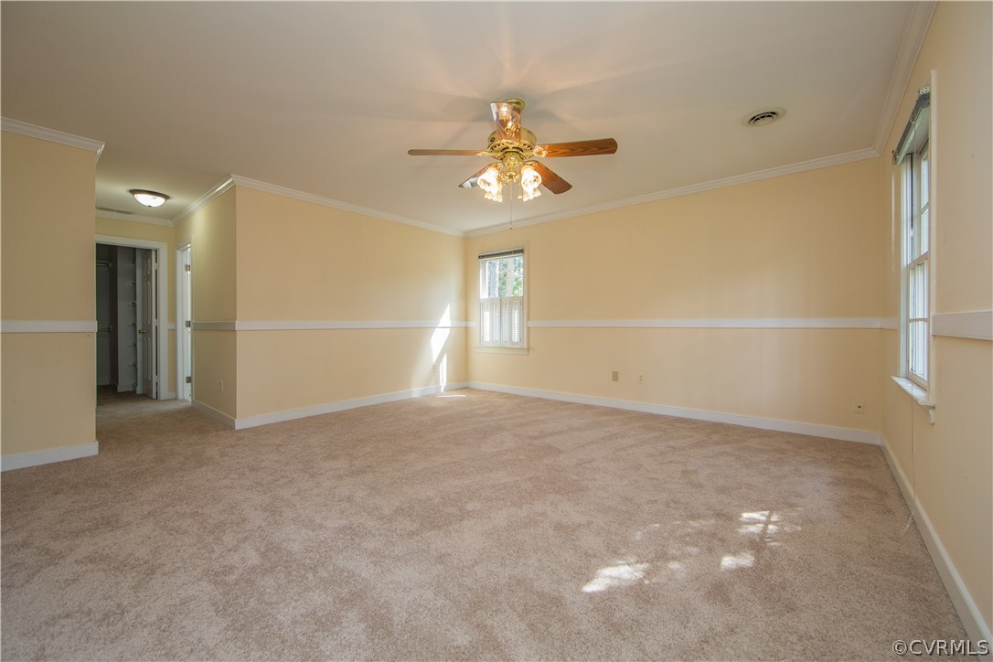 14430 West Salisbury Road Midlothian, VA 23113 - Photo 20 of 36 a view of empty room with ceiling fan