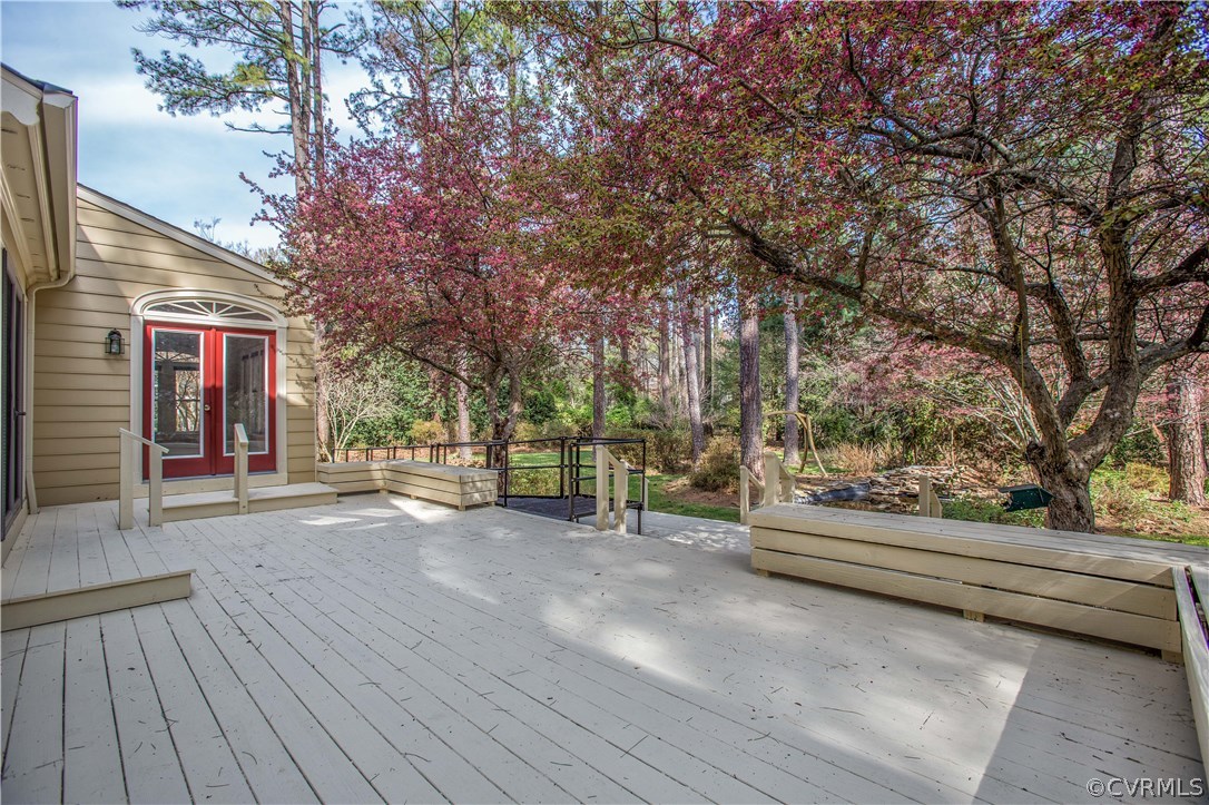 14430 West Salisbury Road Midlothian, VA 23113 - Photo 2 of 36 a view of a house with a bench