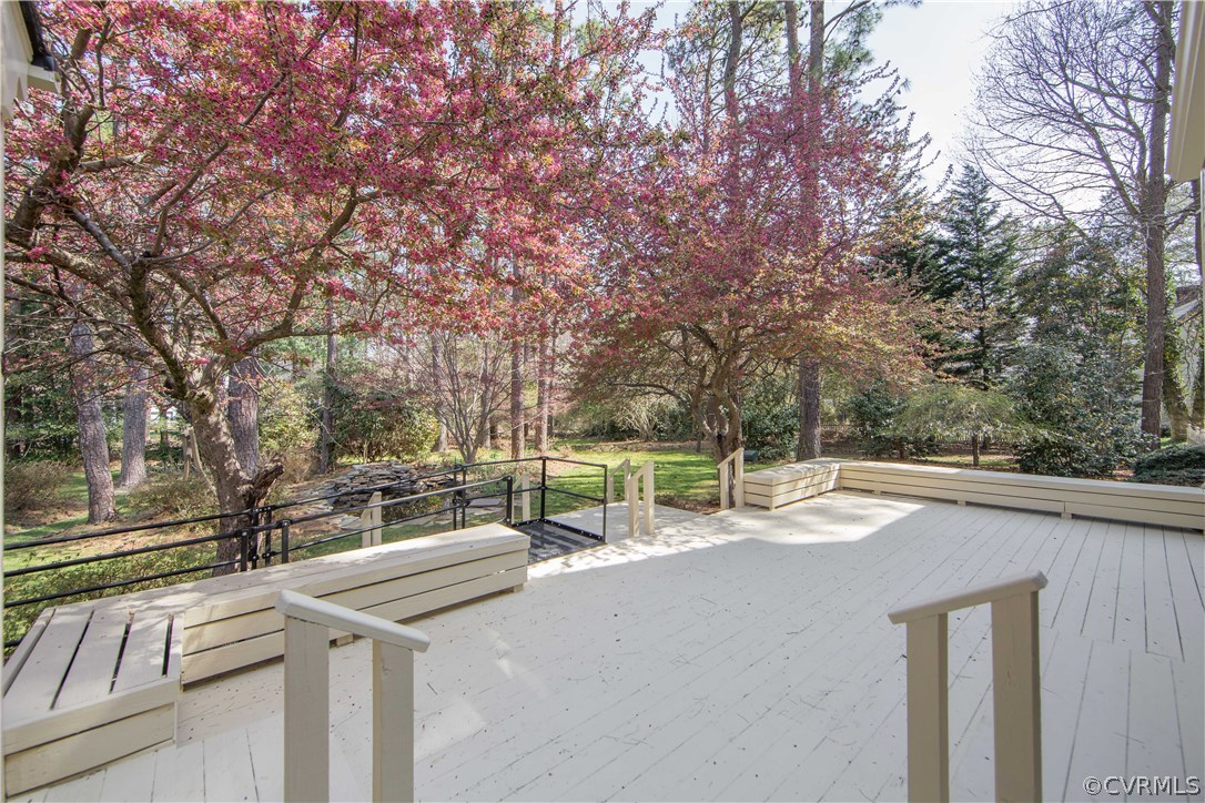 14430 West Salisbury Road Midlothian, VA 23113 - Photo 30 of 36 a view of a outdoor space with seating area and trees around