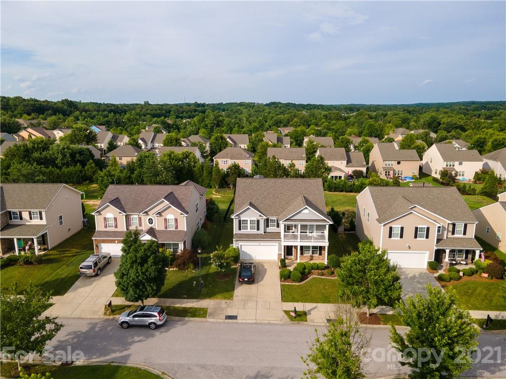 79315 Ridgehaven Road Lancaster, SC 29720 - Photo 40 of 41 an aerial view of residential houses with outdoor space and trees all around