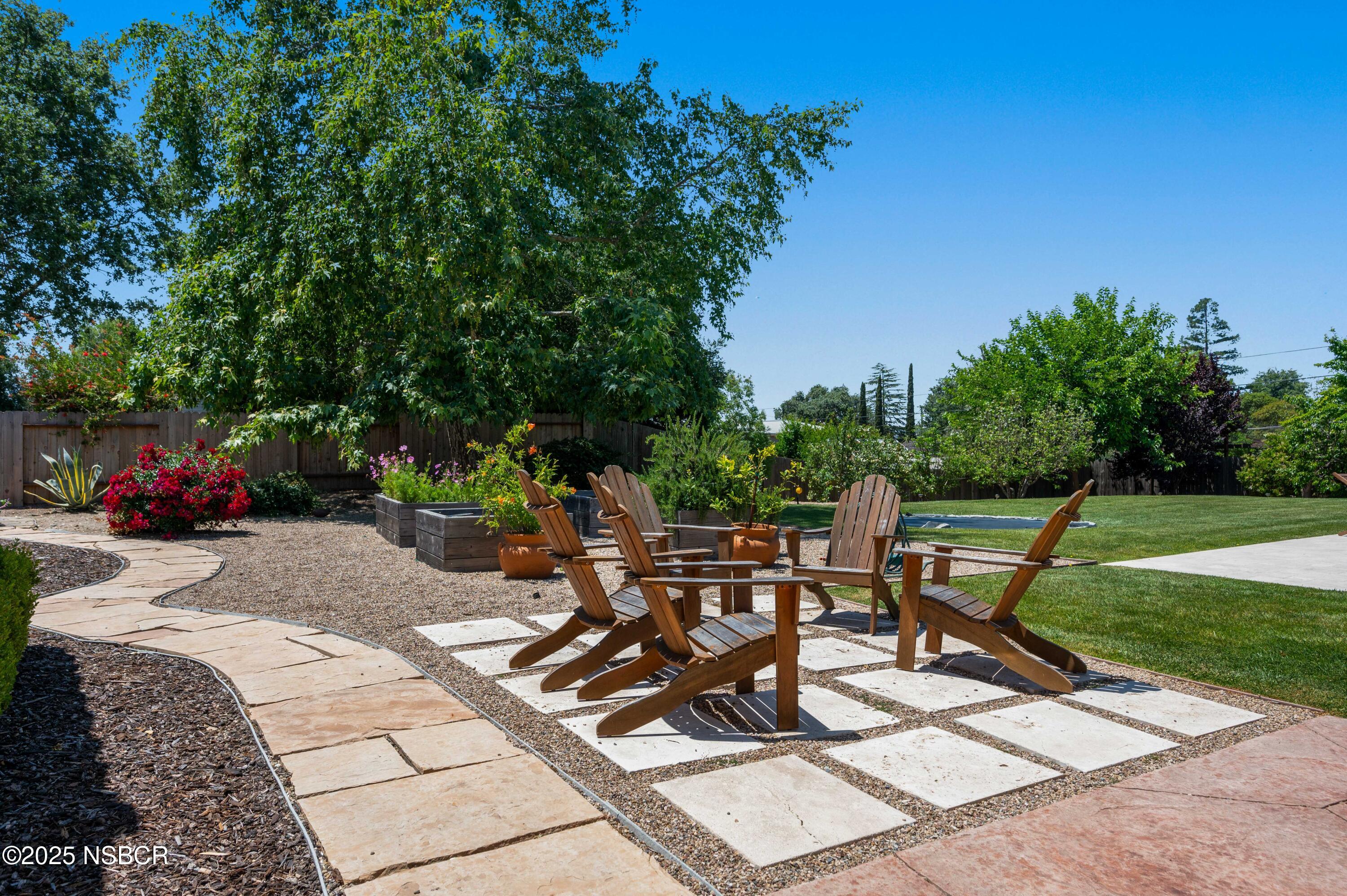 1221 North Refugio Road Santa Ynez, CA 93460 - Photo 23 of 32 Fruit Trees and Inviting Landscaping
