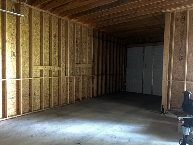 a view of a garage