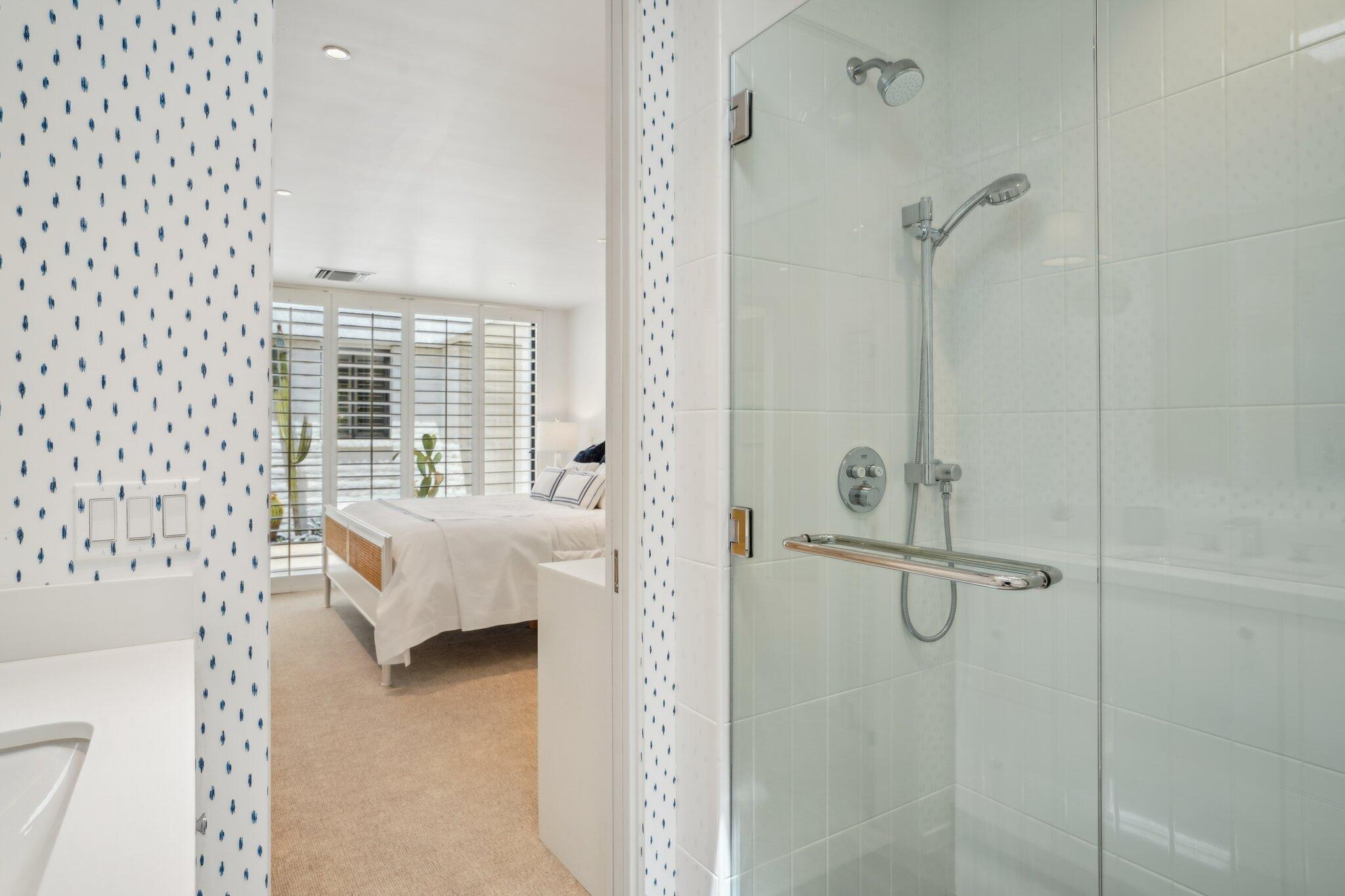 23 Park Lane Rancho Mirage, CA 92270 - Photo 41 of 57 a bathroom with a bathtub and shower
