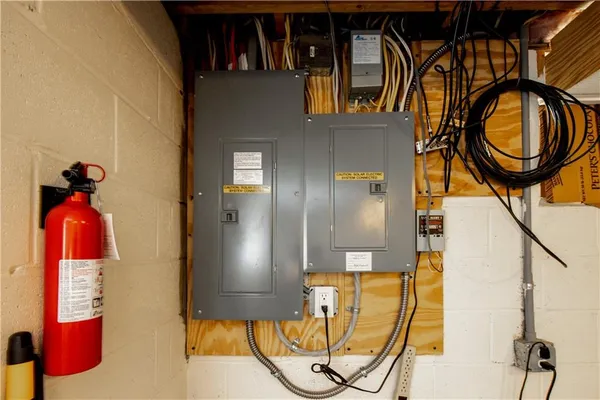 a view of storage and utility room