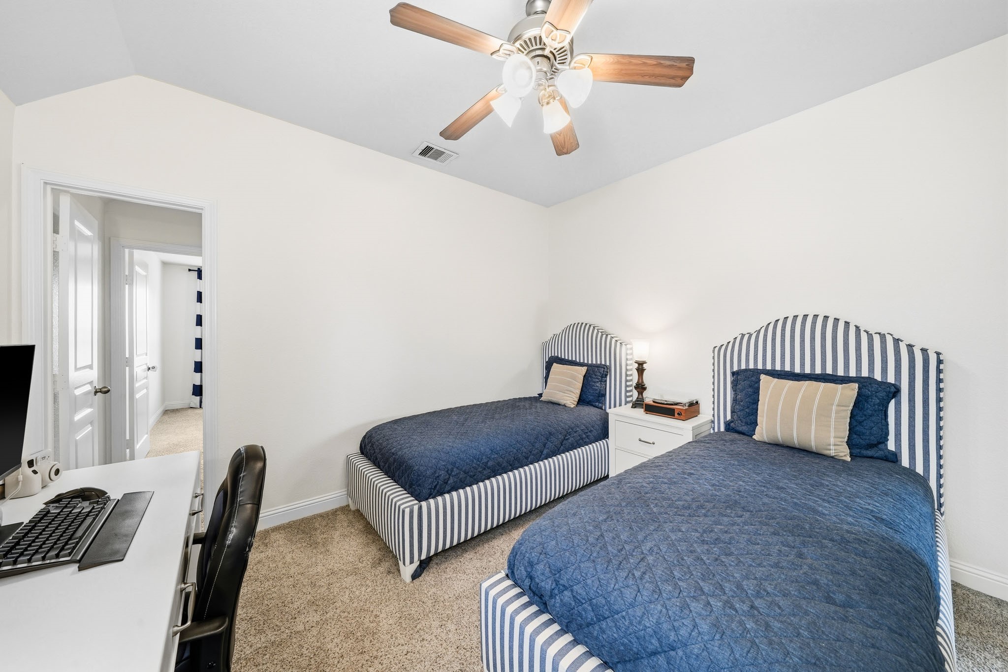 17610 Strackfield Lane Tomball, TX 77377 - Photo 39 of 50 Whether welcoming the morning sun or creating a restful evening escape, this bedroom feels comfortable, private and relaxing.