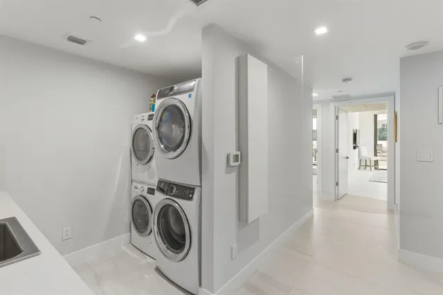 a front view of a building