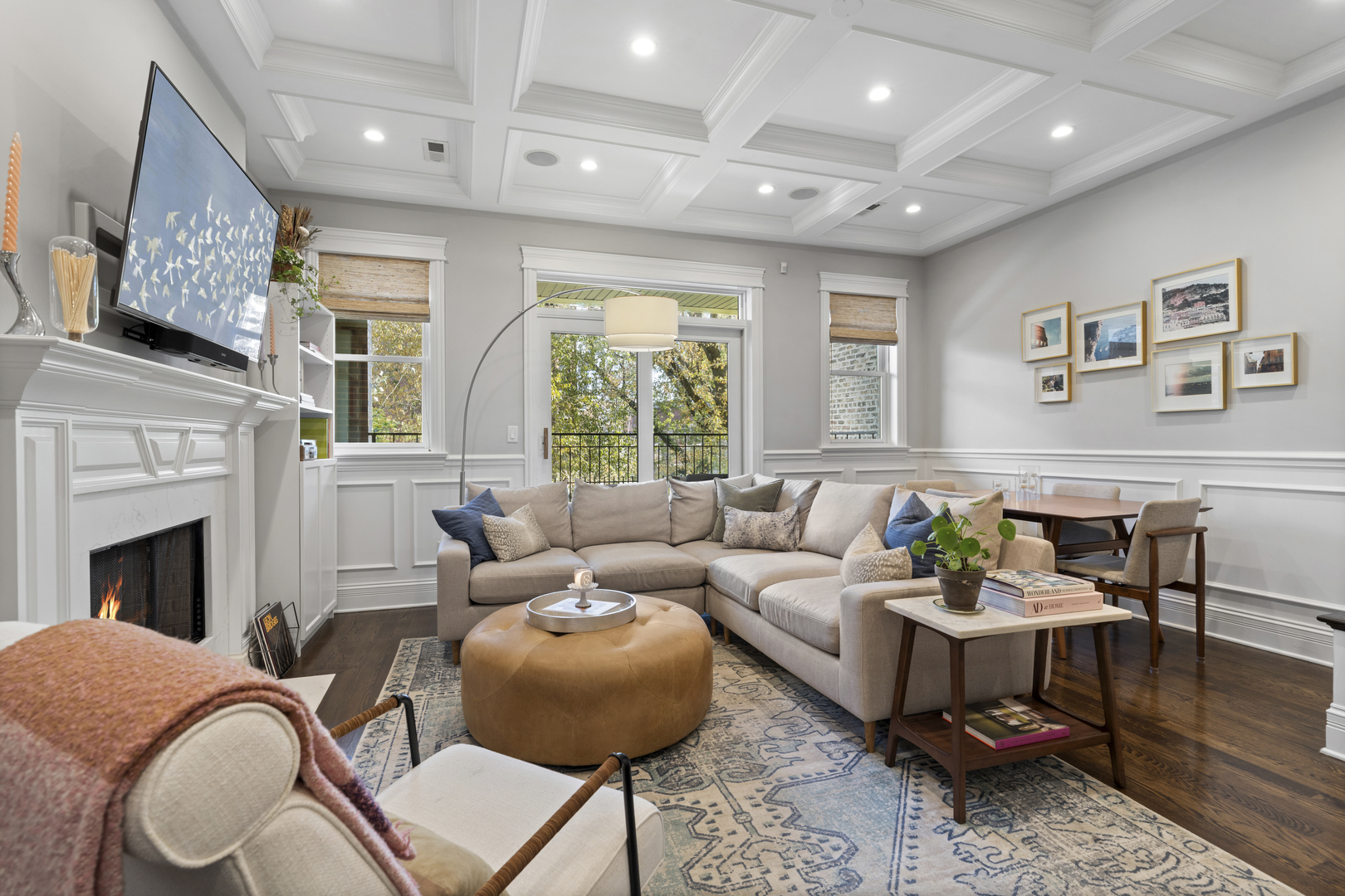 2680 North Orchard Street, Unit 2 Chicago, IL 60614 - Photo 4 of 27 a living room with furniture and a fireplace