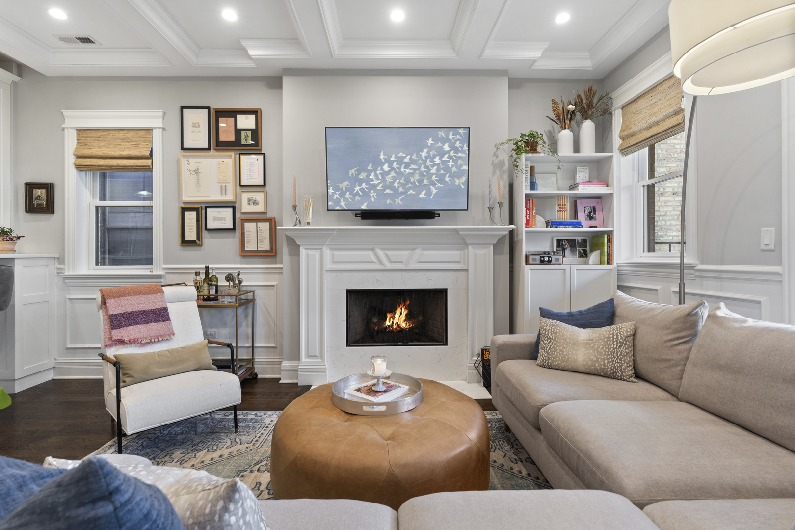 2680 North Orchard Street, Unit 2 Chicago, IL 60614 - Photo 6 of 27 a living room with furniture fireplace and a window