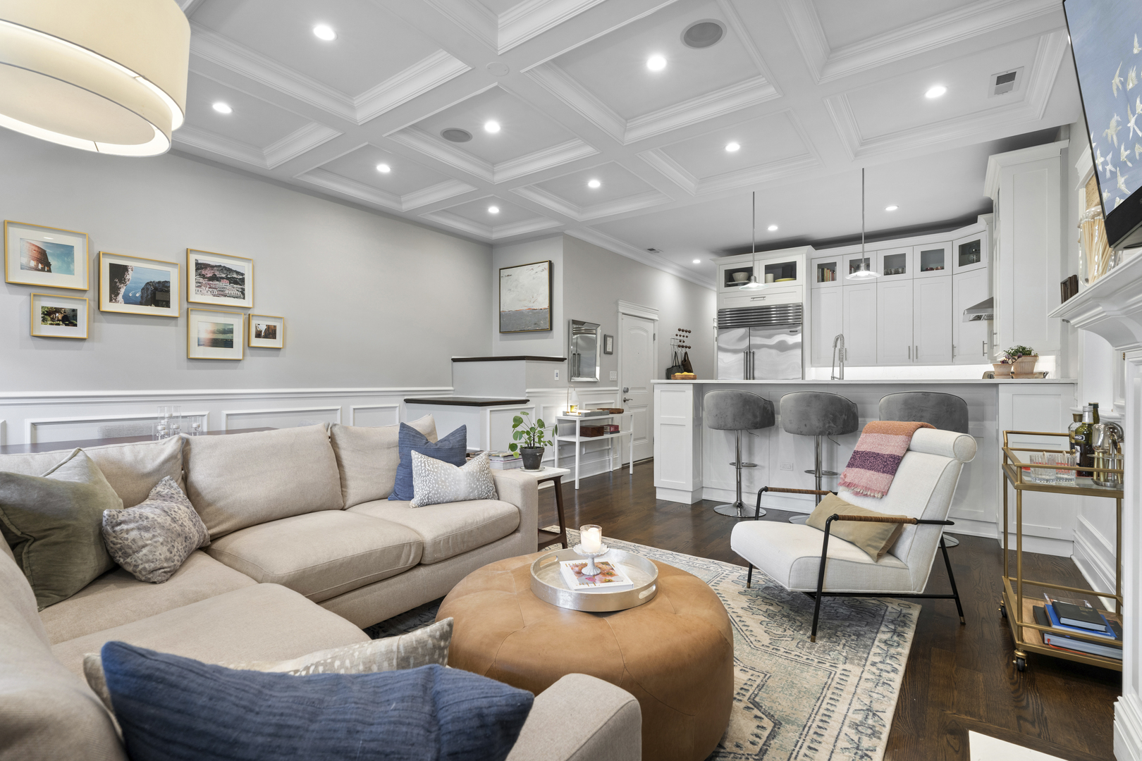 2680 North Orchard Street, Unit 2 Chicago, IL 60614 - Photo 10 of 27 a living room with furniture and a view of kitchen